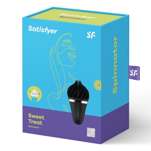 Satisfyer Sweet Treat Spinnator Black - Clitoral Delight