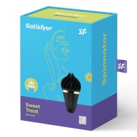 Satisfyer Sweet Treat Spinnator Negro - Delicia Clitoriana