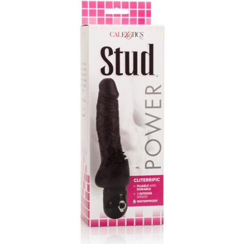 Power Stud Cliterrific Vibrador Negro - Placer Celestial