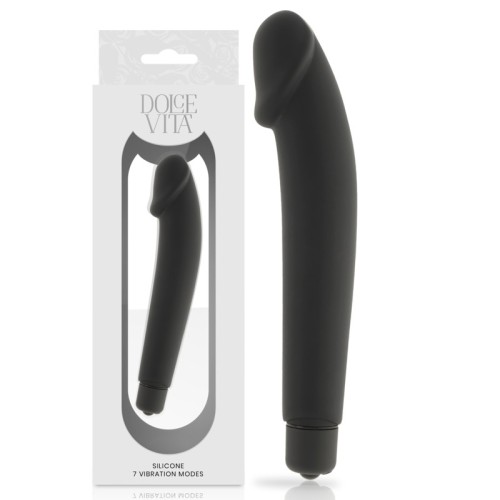 Realistic Vibrador Silicona Negro