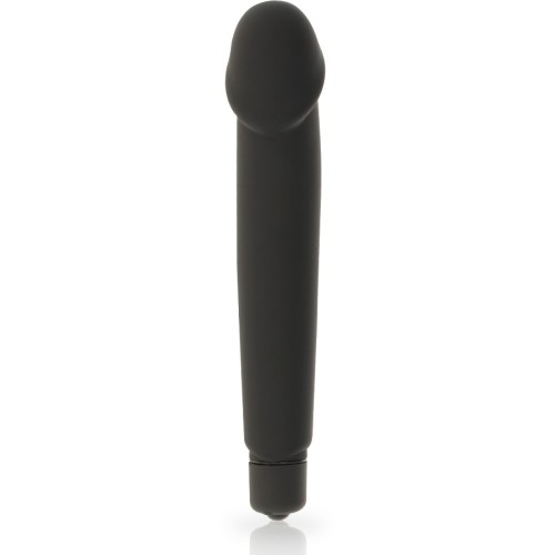 Realistic Silicone Vibrator in Black