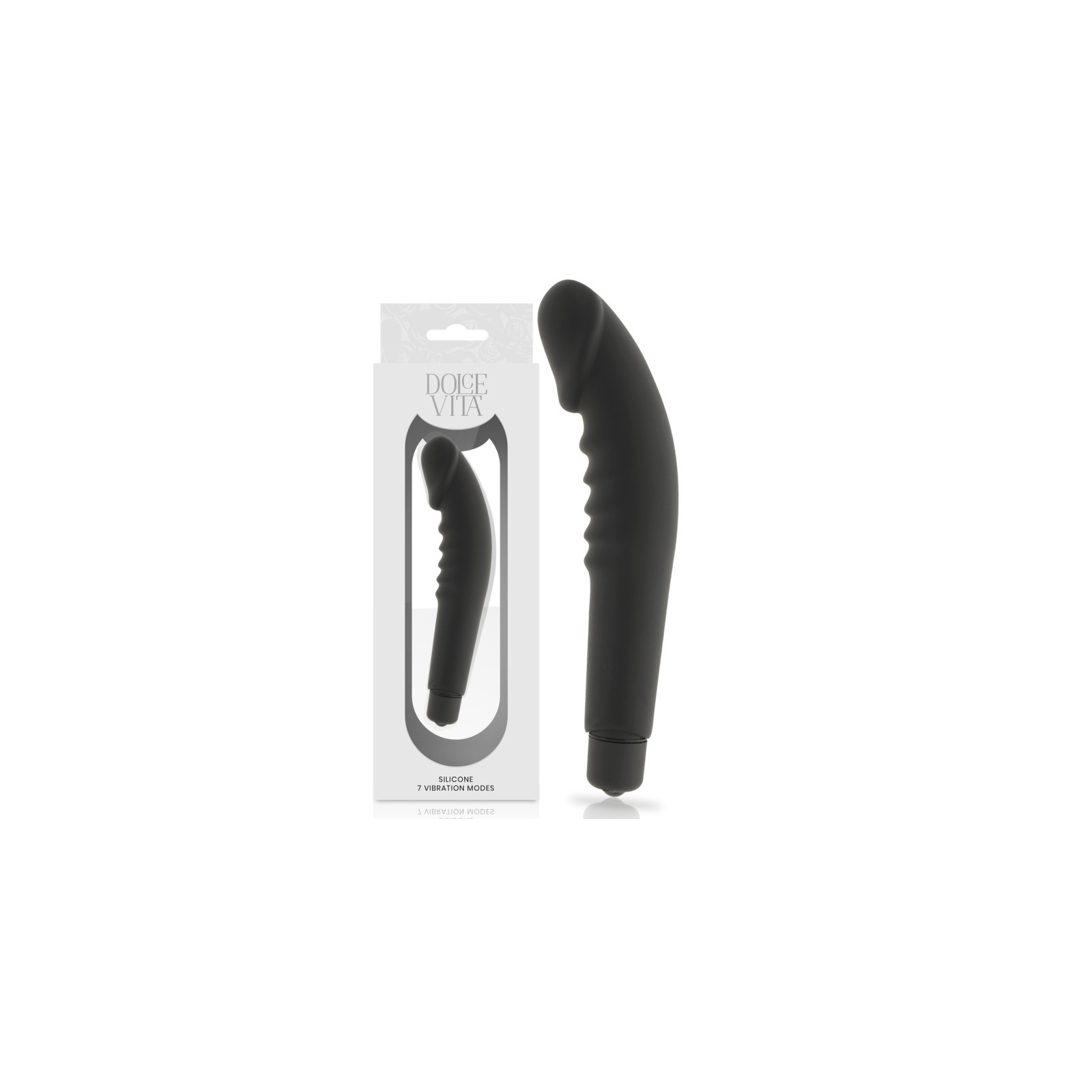 Realistic Pleasure Vibrador Silicona Negro