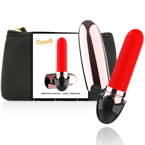 Coquette Chic Desire Rechargeable Lipstick Vibrator Black/Gold