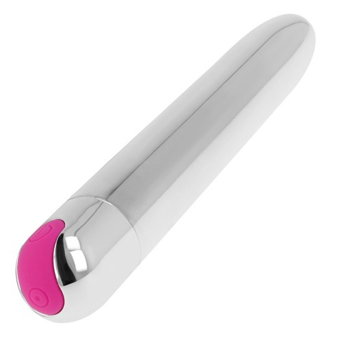 Ohmama - Vibrador Silver Recargable 10 Modos 18.5 Cm