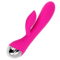 Vibrador Recargable con Rabbit y 10 Modos