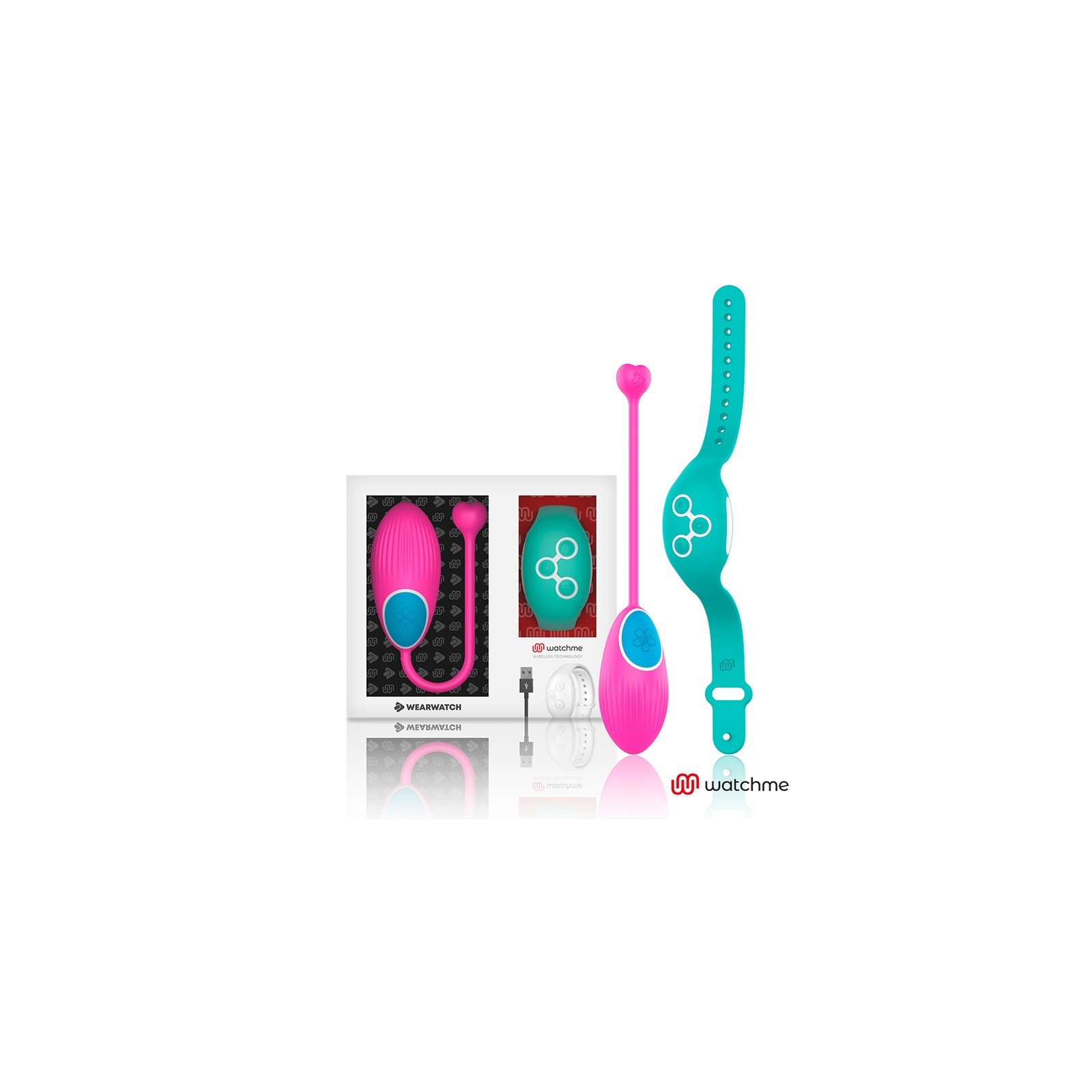 Wearwatch Remote Control Egg Fuchsia / Aqua Marine