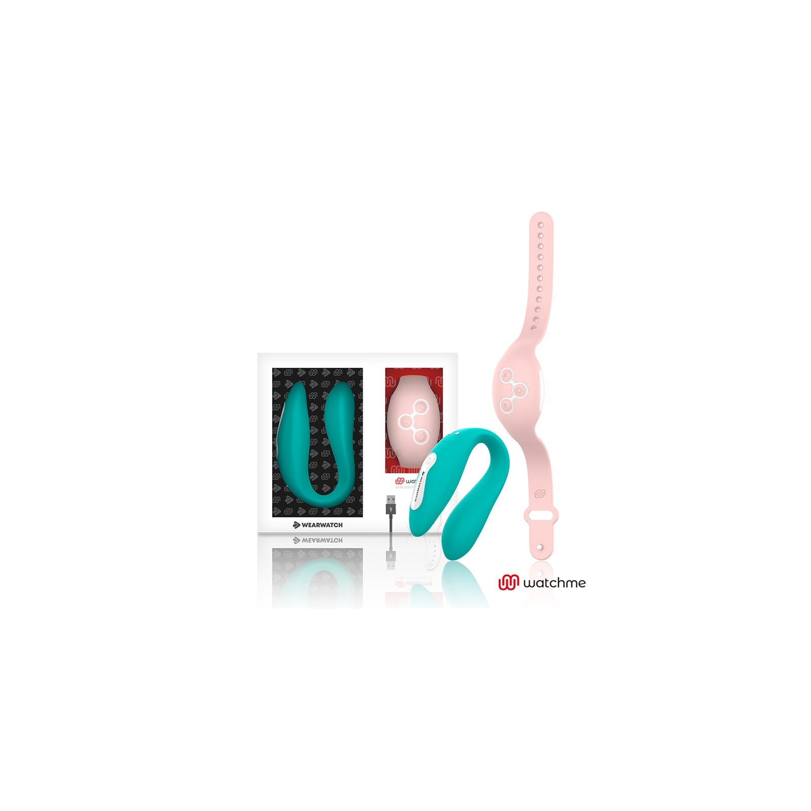 Wearwatch Dual Technology Vibrator Aqua Marine / Pink