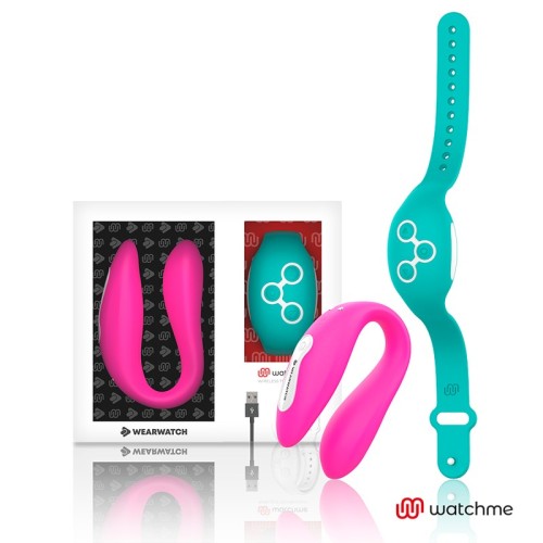 Dual Technology Watchme Vibrator Fuchsia Aqua Green