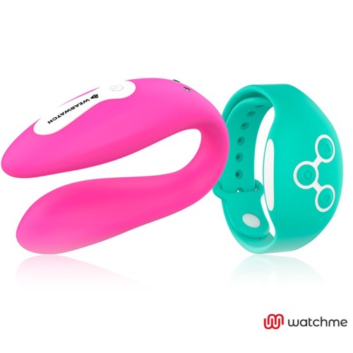 Dual Technology Watchme Vibrator Fuchsia Aqua Green