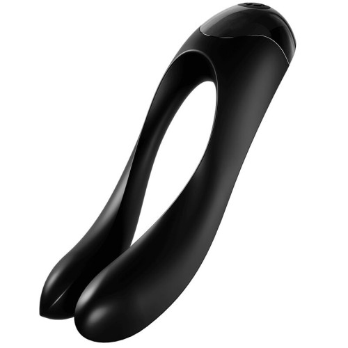 Satisfyer - Vibrador Dedo Candy Cane Negro