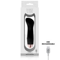 Vibrador Negro Recargable 7 Velocidades