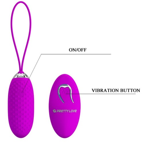 Pretty Love Joanna Remote Control Vibrator - 12 Modes