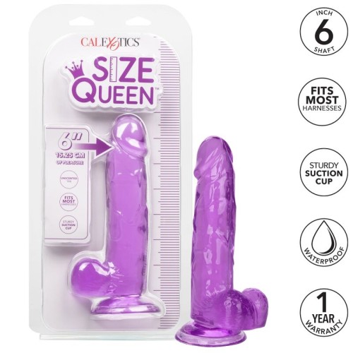 Size Queen Dildo Lilac 15.3 Cm