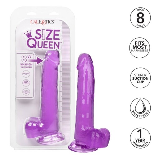 Dildo Talla Queen Lila 20.3 Cm para Diversión Suprema