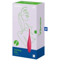 Satisfyer Twirling Fun - Vibrador Clítoris Rojo