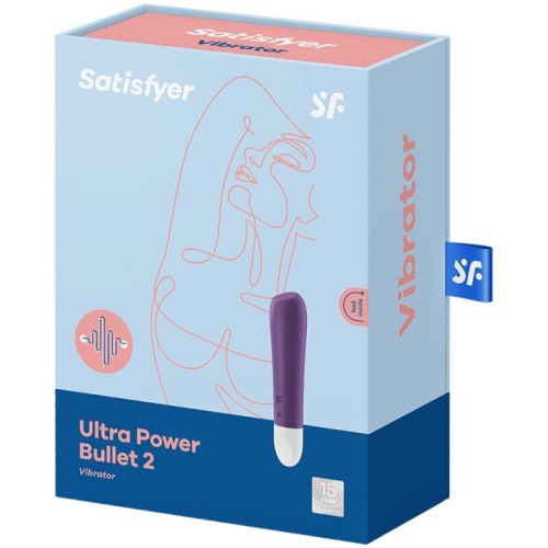 Satisfyer - Ultra Power Bullet 2 Bala Vibradora Morada - Estimulación Clitoriana Potente