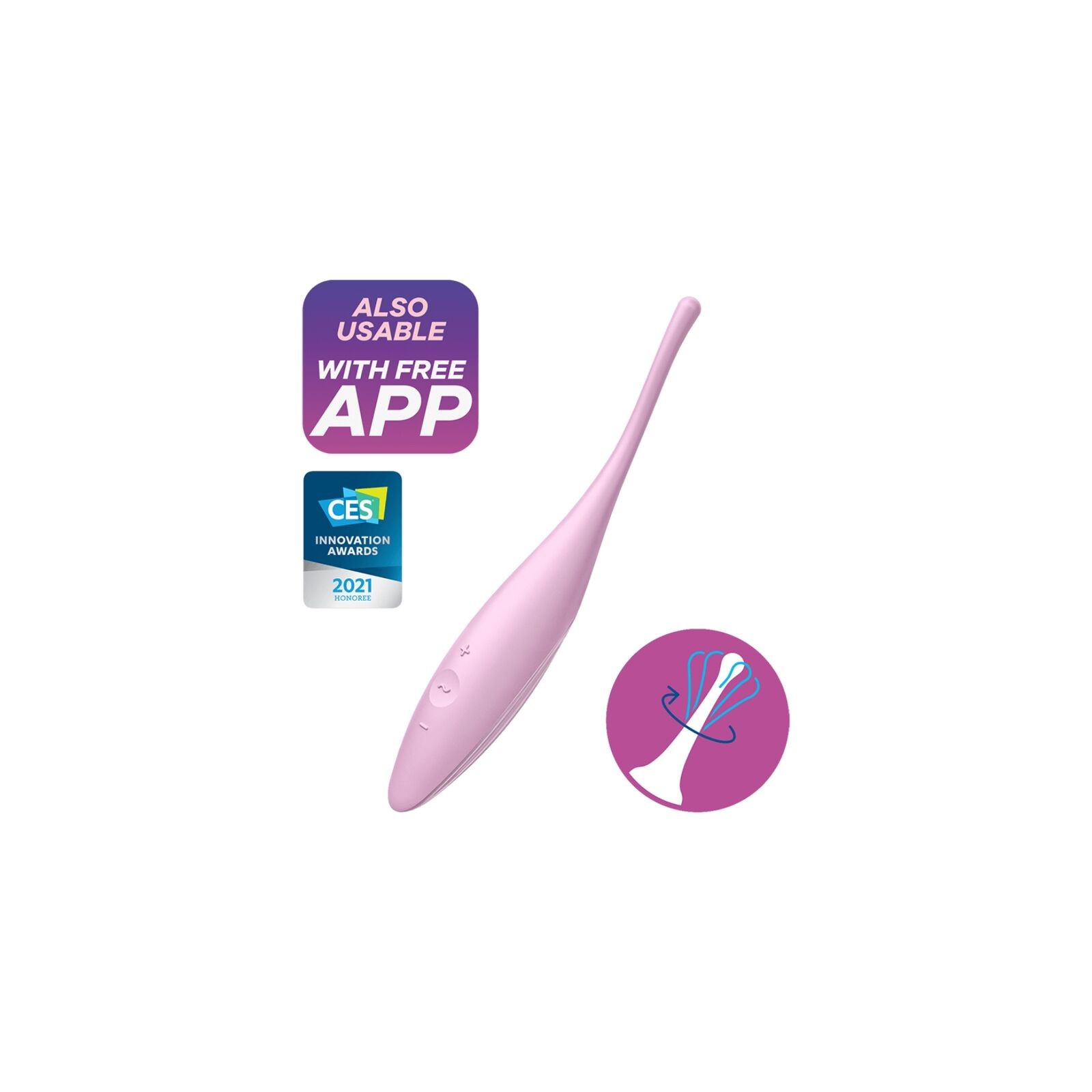 Satisfyer Twirling Joy Clitoral Stimulator with App Control