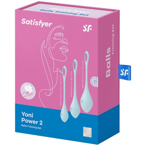 Satisfyer Yoni Power 2 Kegel Training Kit Blue - Enhance Your Pleasure