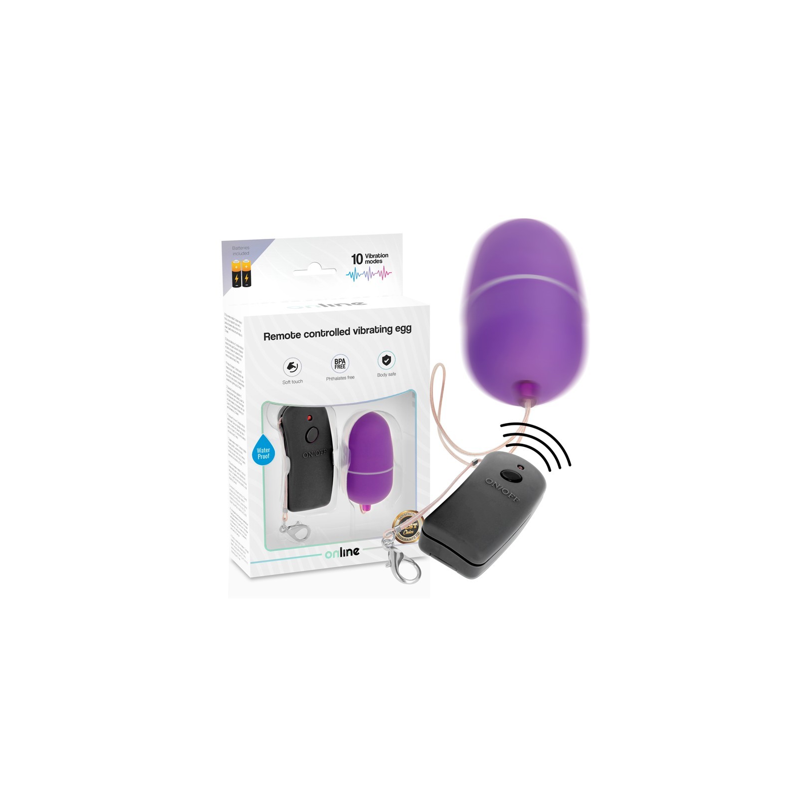 Remote Control Vibrating Egg Lilac