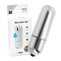 Mini Silver Vibrating Bullet | 10 Vibration Modes