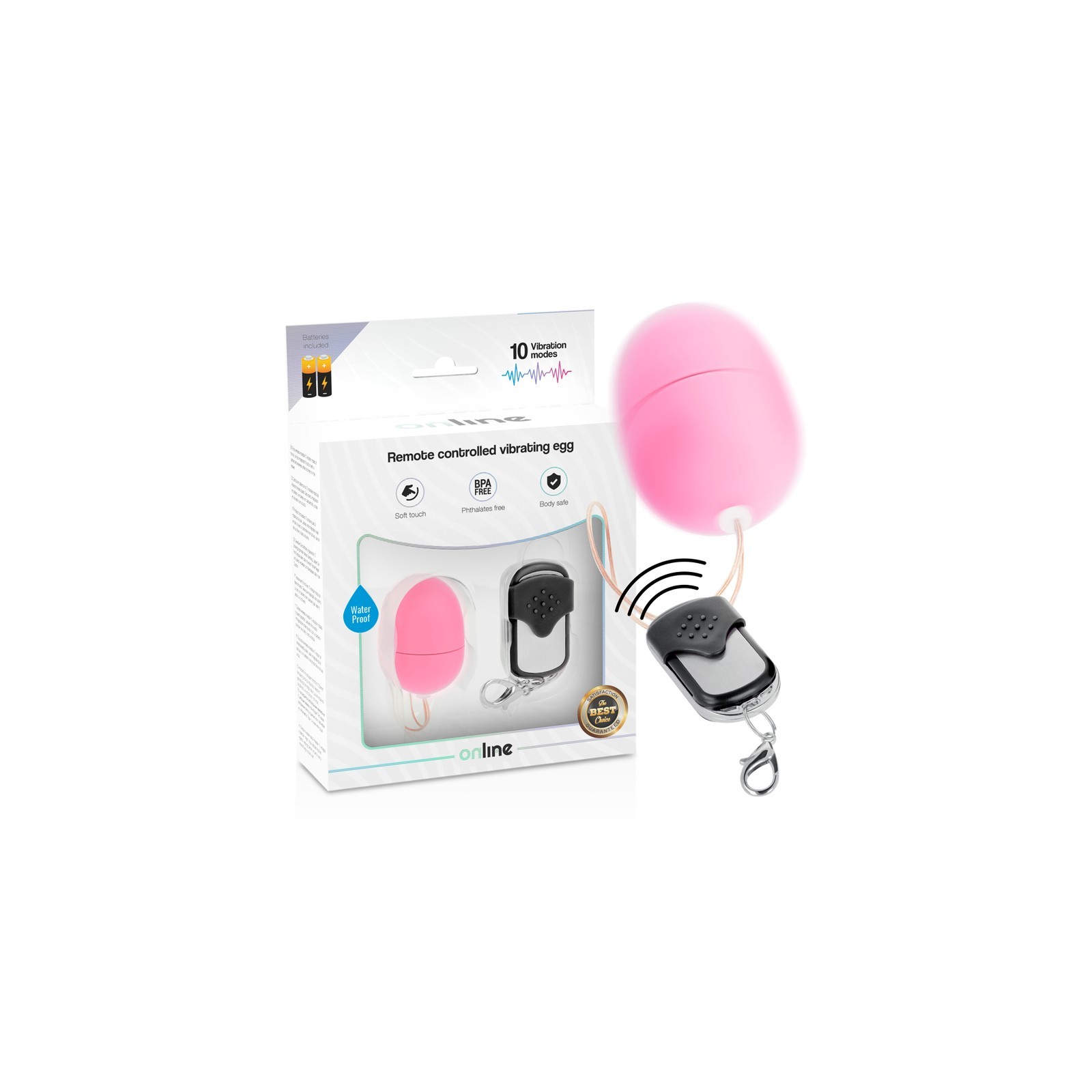 Remote Control Vibrating Egg Pink - Fun & Playful