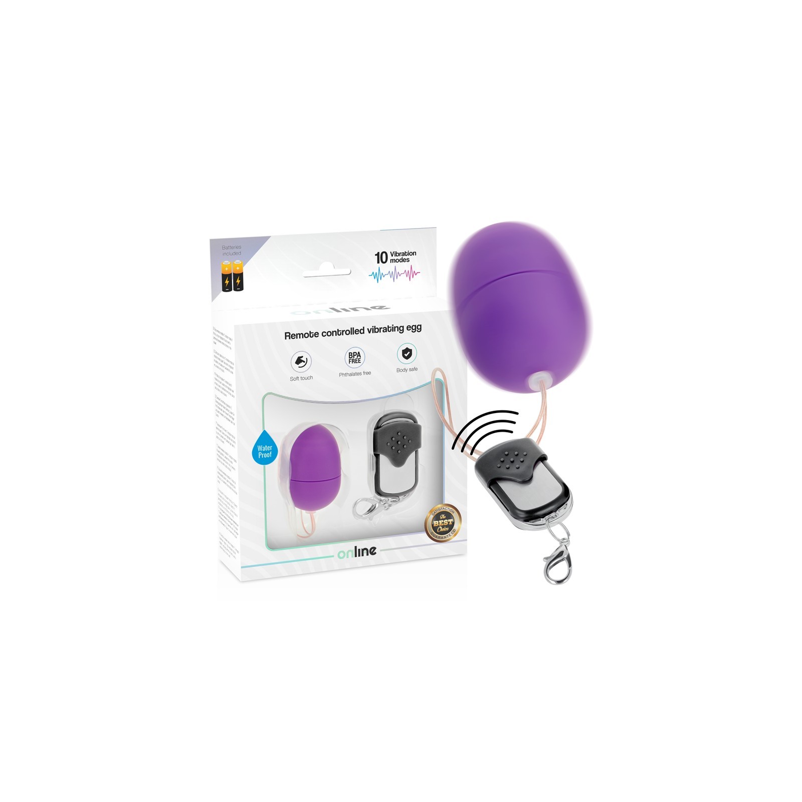 Remote Control Vibrating Egg S Lilac