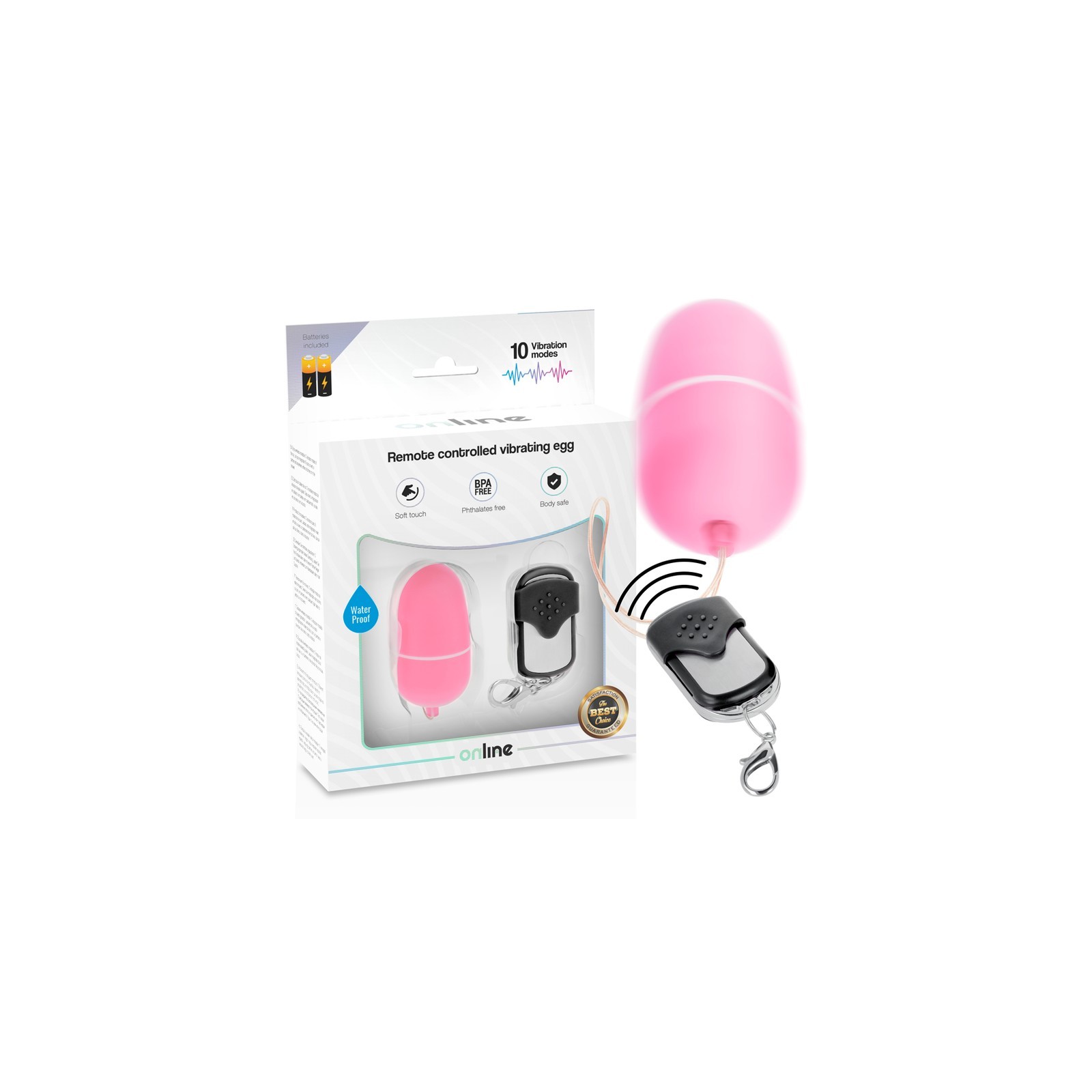 Remote Control Pink Vibrating Egg