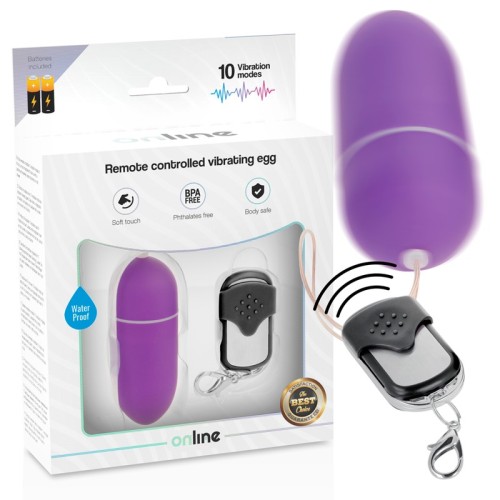 Remote Control Vibrating Egg L Lilac