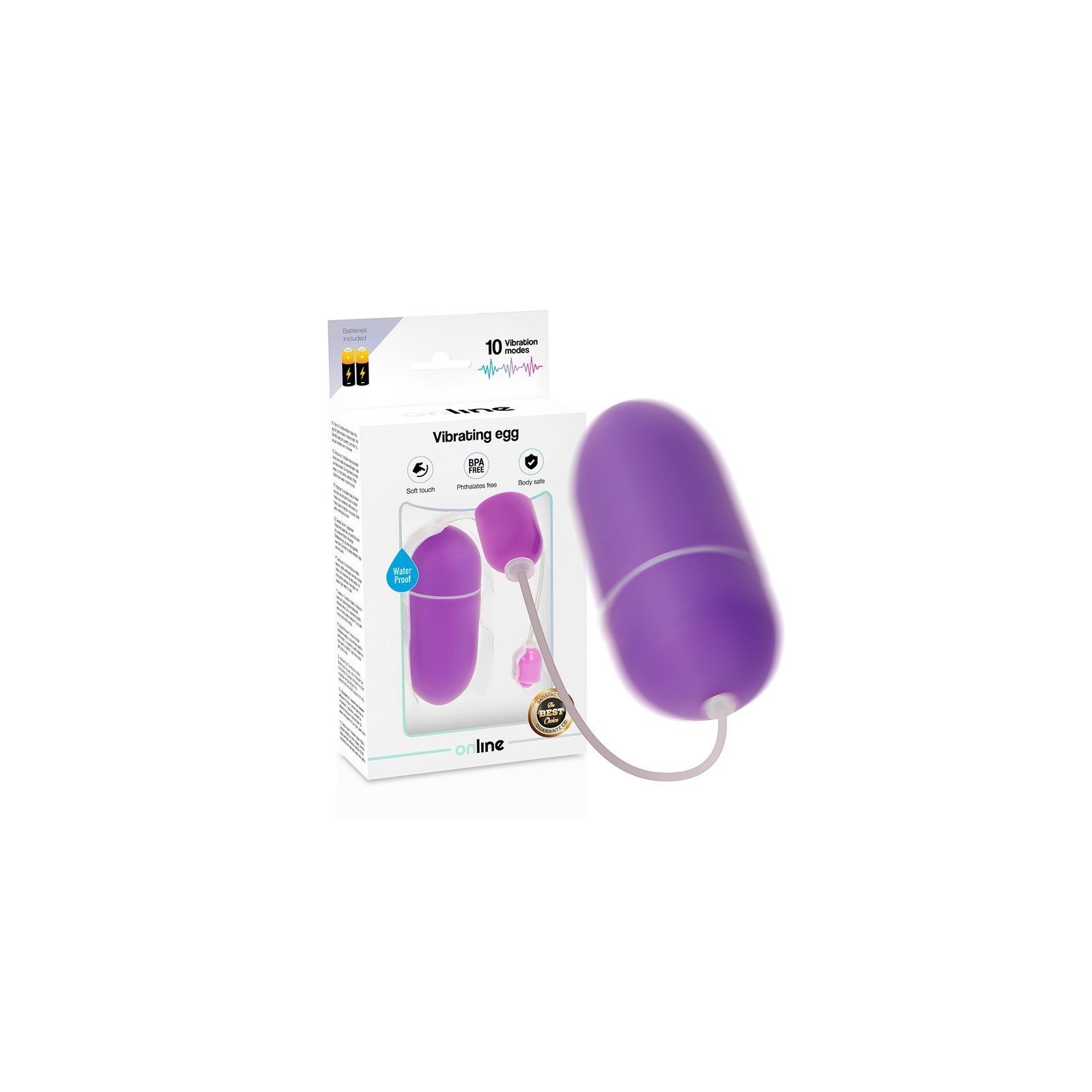 Huevo Vibrador Waterproof Lila