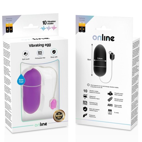 Violet Waterproof Vibrator Egg