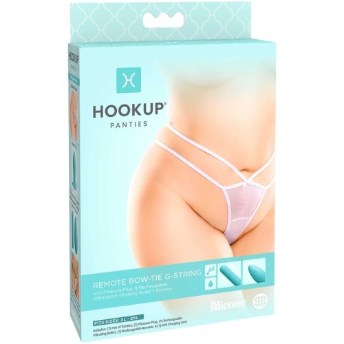 Hookup Remote Bow-tie G-string XL/XXL