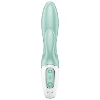 Satisfyer Air Pump Bunny 5+ Vibrador Rabbit Inflable App Verde