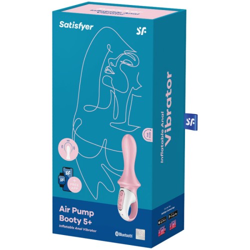 Satisfyer - Air Pump Booty 5+ Vibrador Anal Inflable Rosa