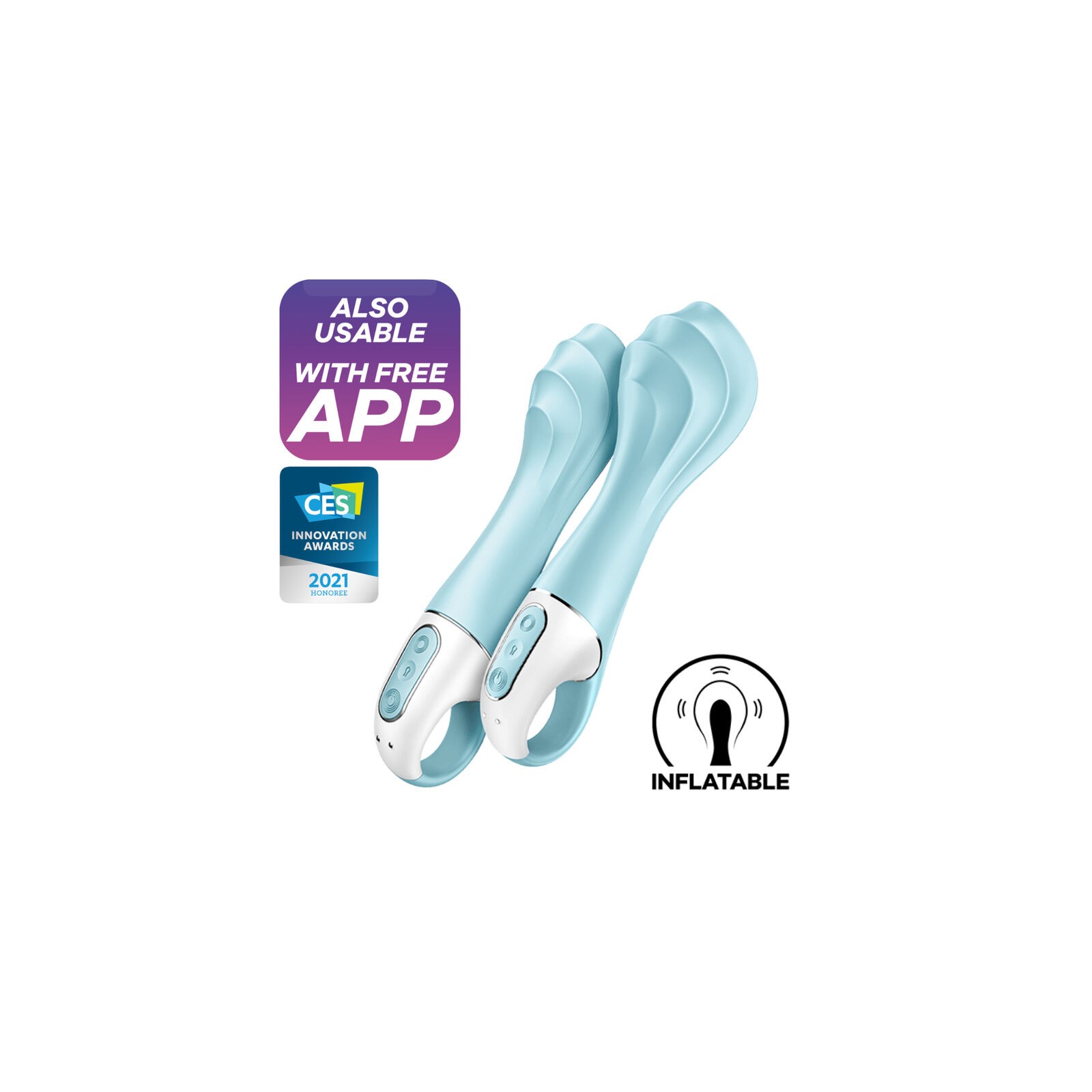 Satisfyer Air Pump Vibrator 5 Connect - Inflatable G-Spot Vibrator