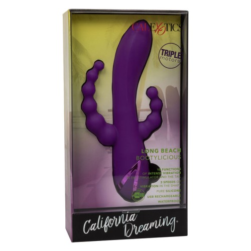 California Dreaming Long Beach Bootylicious Morado - Vibrador Triple Acción