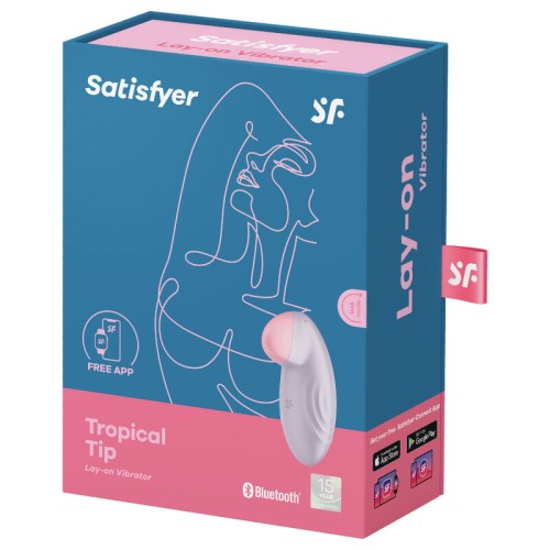 Satisfyer - Tropical Tip Vibrador Lay-on Lila