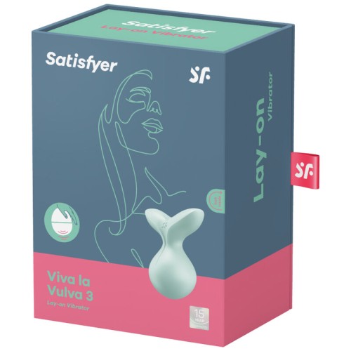 Satisfyer Viva La Vulva 3 Lay-on Vibrator Green