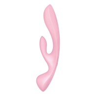 Satisfyer - Triple Oh Vibrador Híbrido Rosa