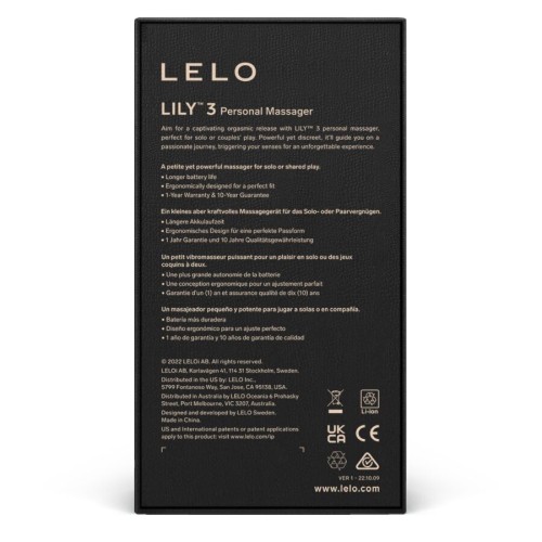 Masajeador Personal Lily 3 - Placer Ideal para Viajar