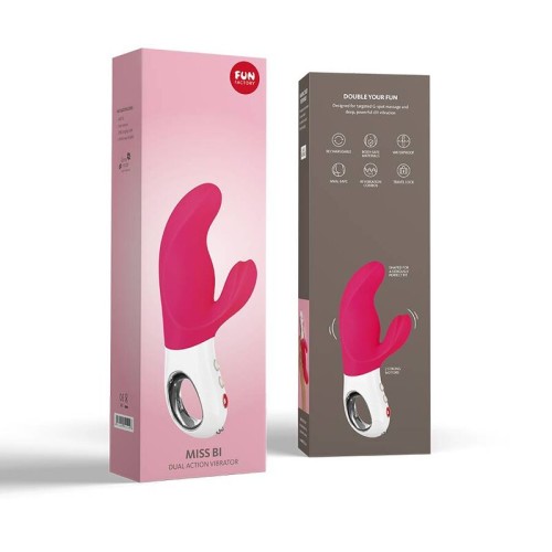 Miss Bi Rosa/blanco - Vibrador Ajustable para Placer Máximo