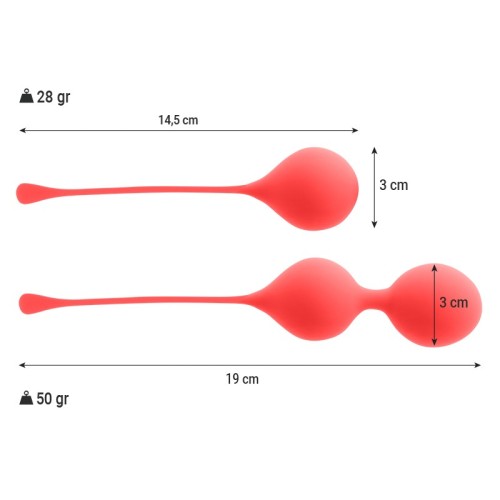 Intense Kegel Balls Pack Kendall Red - Kegel Training