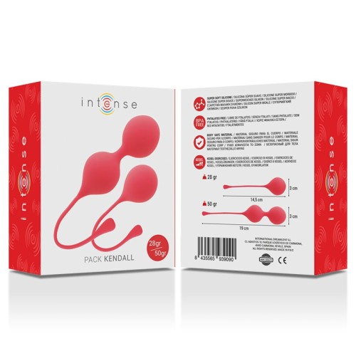 Intense - Bolas Kegel Pack Kendall Rojo - Entrenamiento del Suelo Pélvico