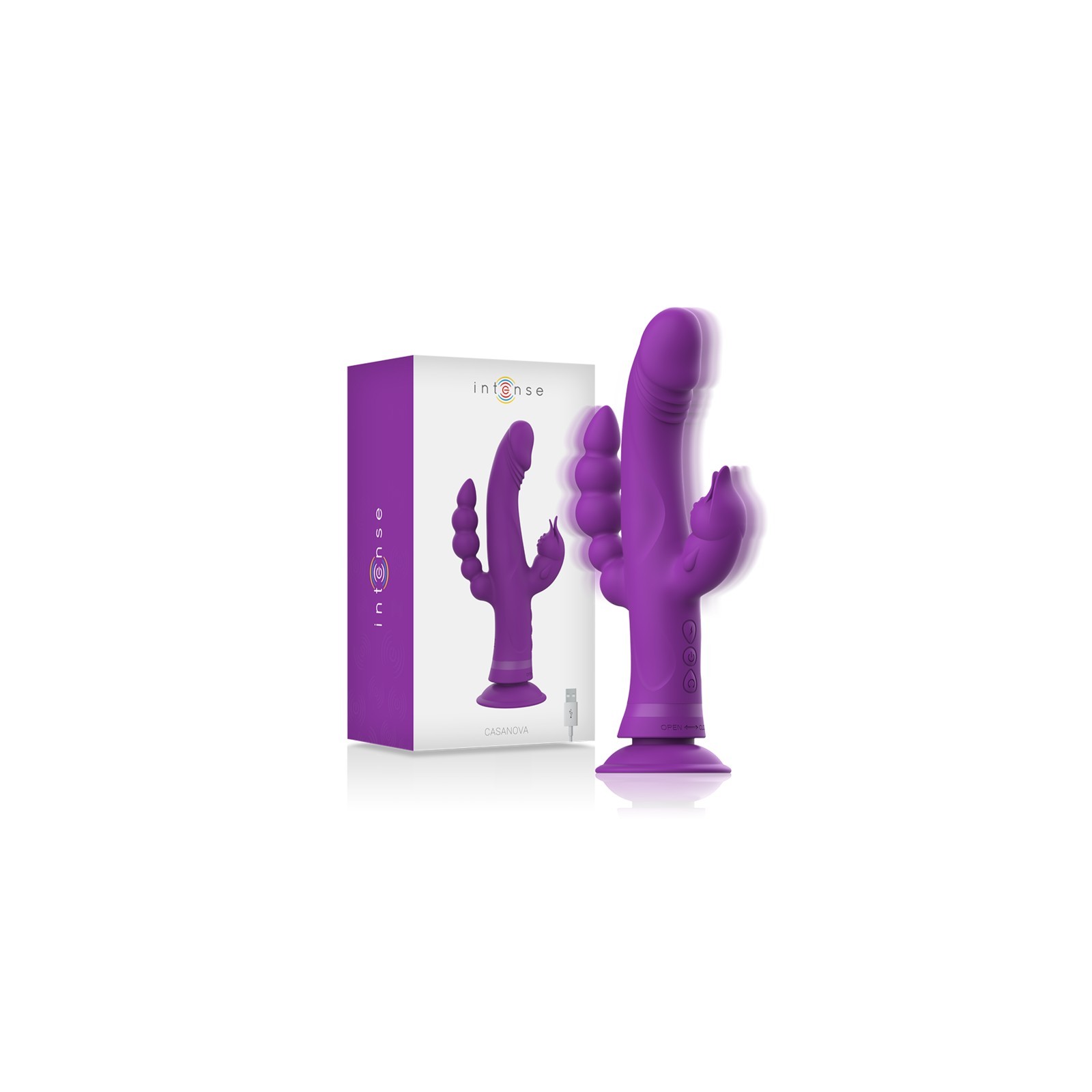 Intense Casanova Purple Triple Motor Rabbit Vibrator