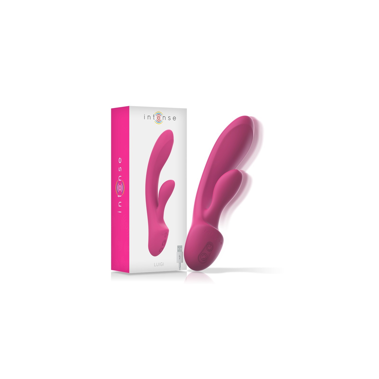 Intense Luigi Liquid Silicone Rabbit Vibrator Pink