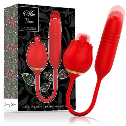 MIA Vibrador Doble Placer Licking Para Placer Mejorado