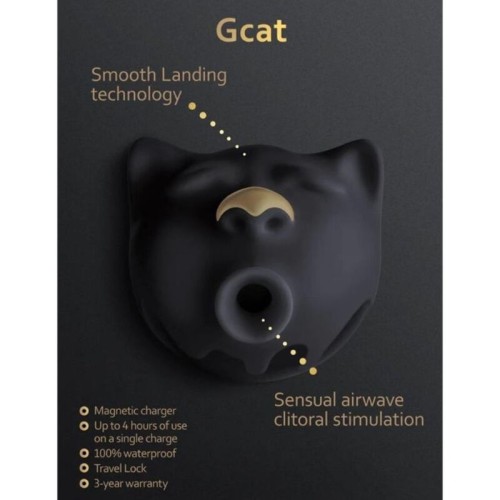 Gcat Black Clitoral Suction Device