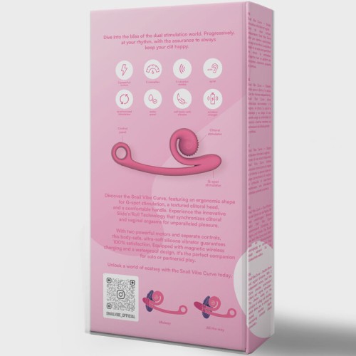 Snail Vibe Curve Pink Vibrator