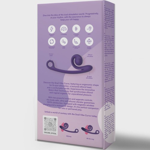 Vibrador Curve Morado - Placer Inigualable