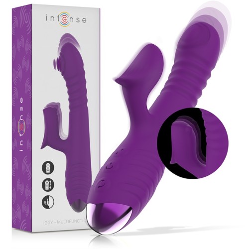 Iggy Rechargeable Multifunction Vibrator with Clitoral Stimulator