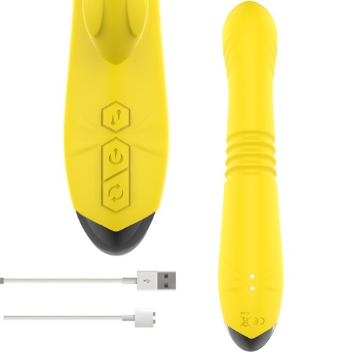 Intense TOKY Rechargeable Multifunction Vibrator with Clitoral Stimulator